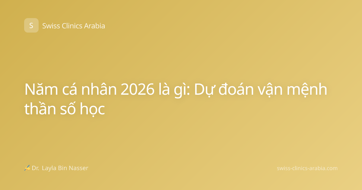 Năm cá nhân 2026 là gì: Dự đoán vận mệnh thần số học